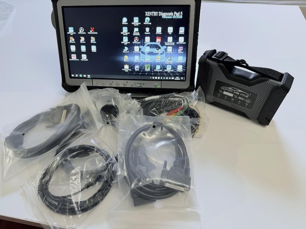 Mercedes Star MB C6 Pro Doip Xentry 04-2026 Panasonic CF-D1, Auto diversen, Ophalen of Verzenden, Zo goed als nieuw