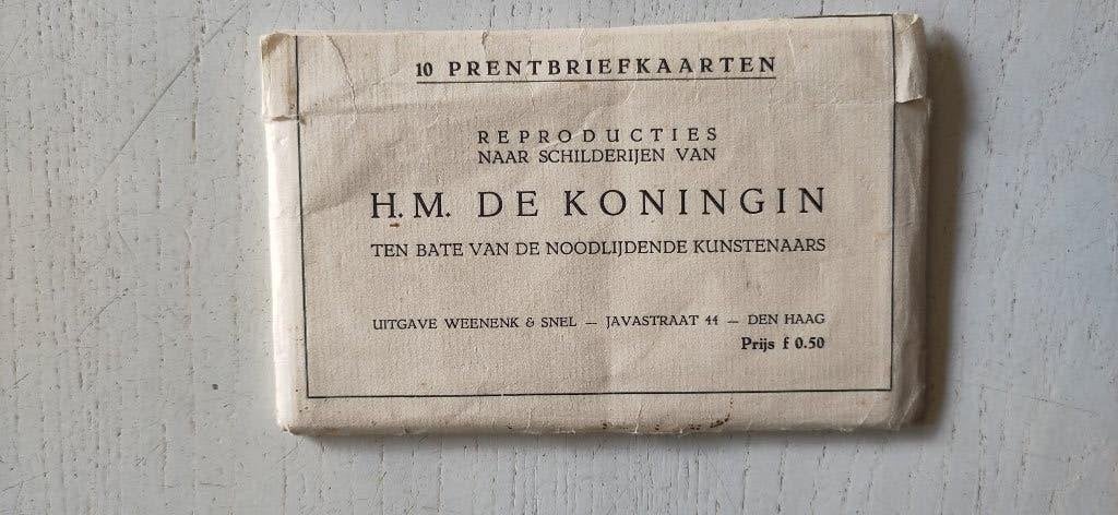 Prentbriefkaarten  noodlijdende kunstenaars, Verzamelen, Ophalen, Voor 1940, Zo goed als nieuw, Overige onderwerpen