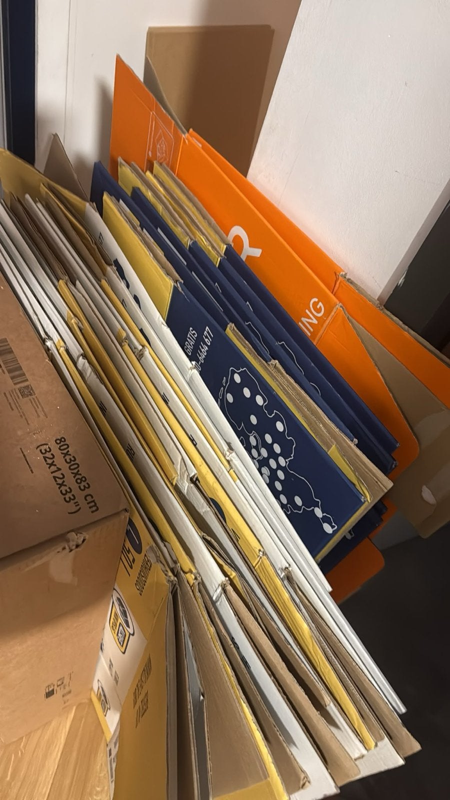Diverse verhuisdozen en opslagdozen, Ophalen, Opvouwbaar, 75 tot 100 cm, 50 cm of meer