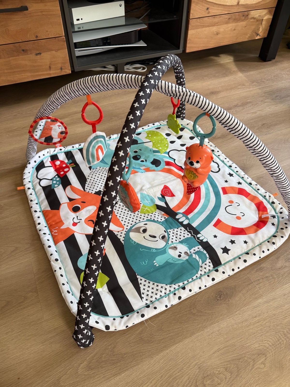 Speelkleed met babygym en speeltjes, Ophalen of Verzenden, Zo goed als nieuw, Speelkleed, Met geluid