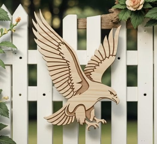 Muurdecoratie Adelaar hout, Ophalen of Verzenden, Nieuw