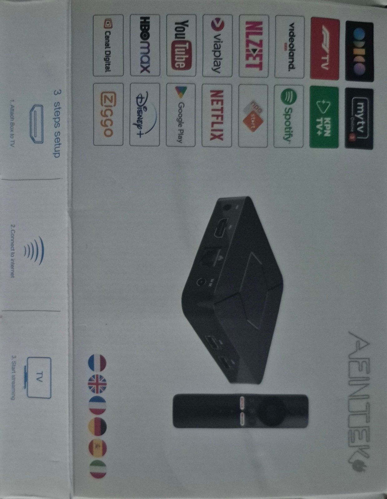 Afintek Smart TV Box - Stream al je favoriete apps!, Ophalen of Verzenden, Zo goed als nieuw, HDMI, Zonder harde schijf
