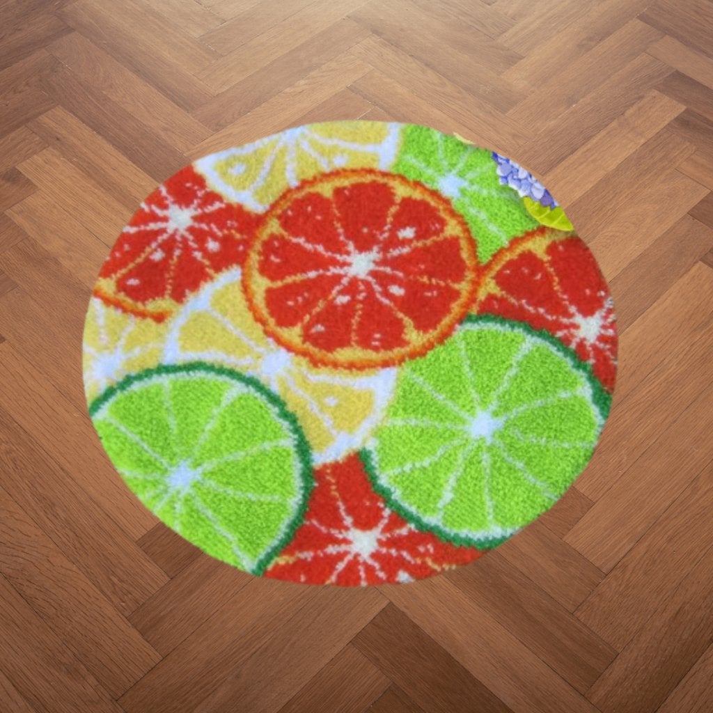 Smyrna, latch hook mat, Fruit, DIY kit, Zelf maken, D, Nieuw, Ophalen of Verzenden, D