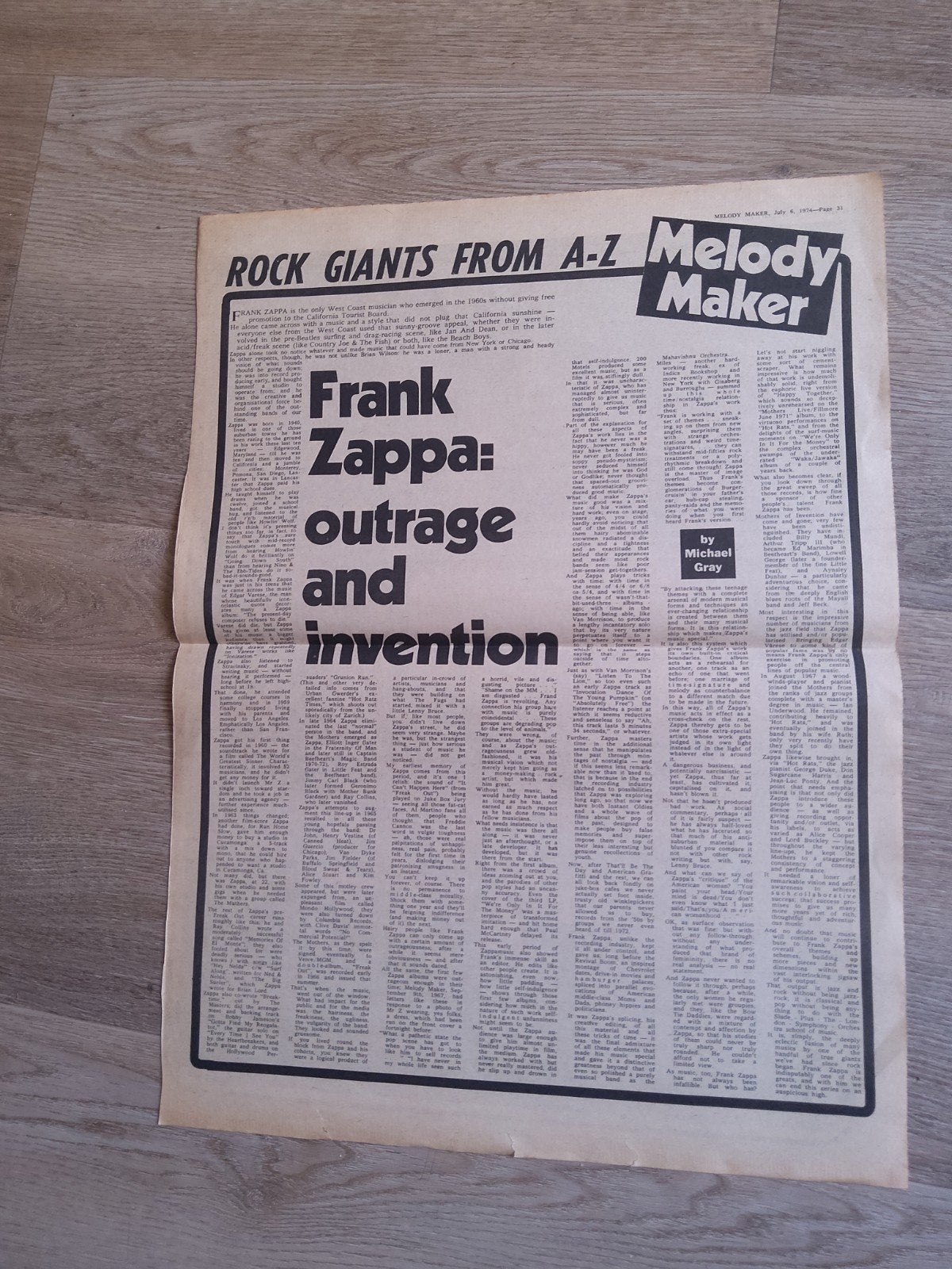 Frank Zappa:  Outrage and Invention, Ophalen of Verzenden, Zo goed als nieuw, Foto of Kaart