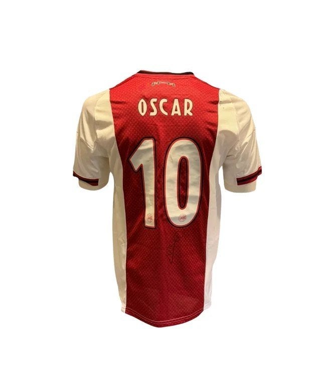 Oscar Gloukh AFC Ajax 25/26 gesigneerd thuis Shirt, Soccersignings.nl, Shirt, Ophalen of Verzenden, Zo goed als nieuw