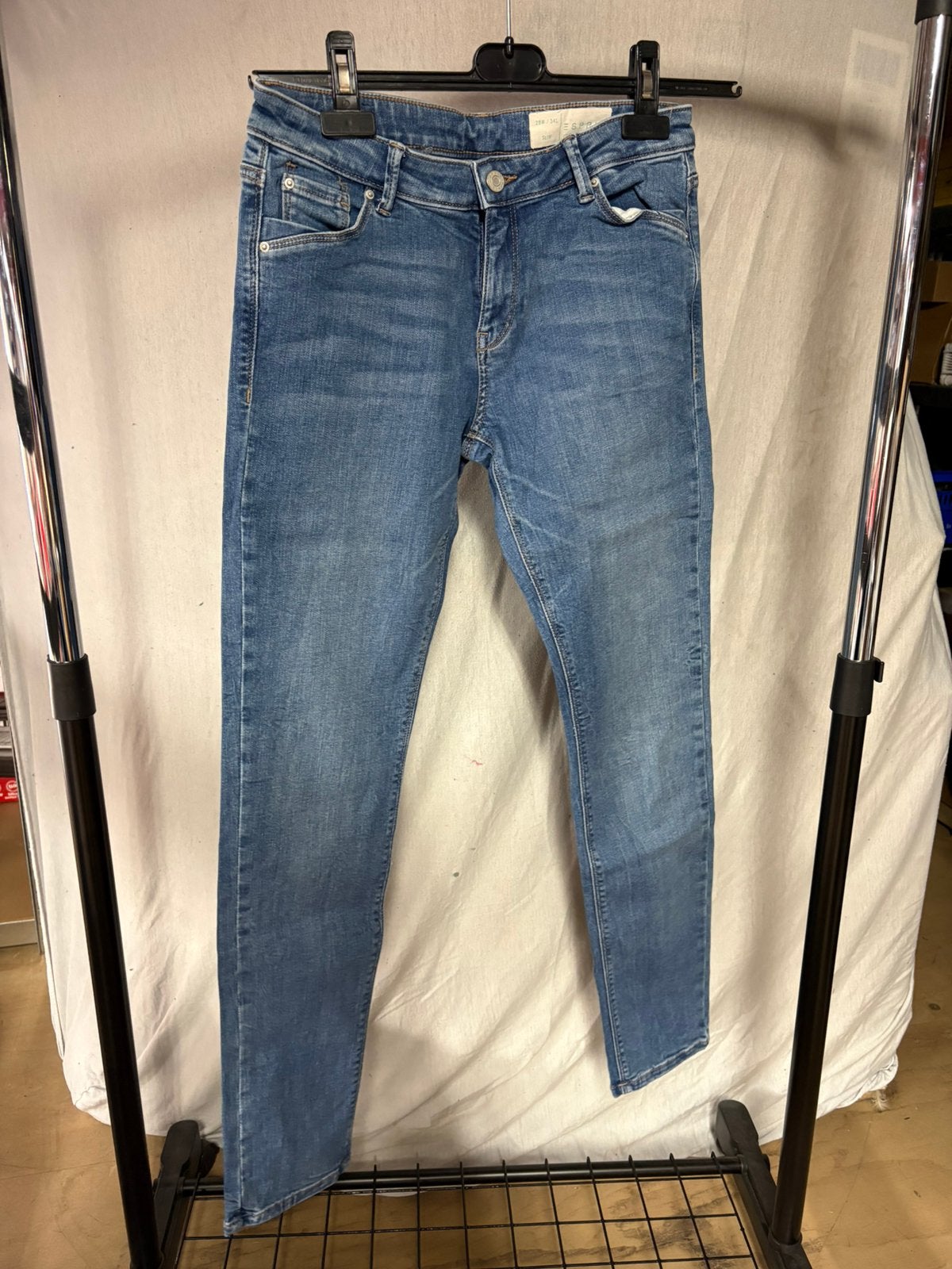 ESPRIT dames spijkerbroek ‘Slim’, Ophalen of Verzenden, Zo goed als nieuw, Blauw, W30 - W32 (confectie 38/40)