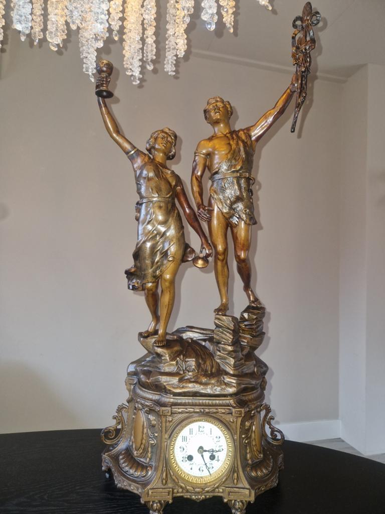 Antieke Franse pendule klok, Antiek en Kunst, Antiek | Klokken, Ophalen