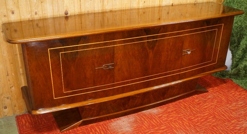 Art Deco dressoir vintage sideboard kast meubel design Retro, Huis en Inrichting, Ophalen, Gebruikt, Met deur(en), Kersenhout