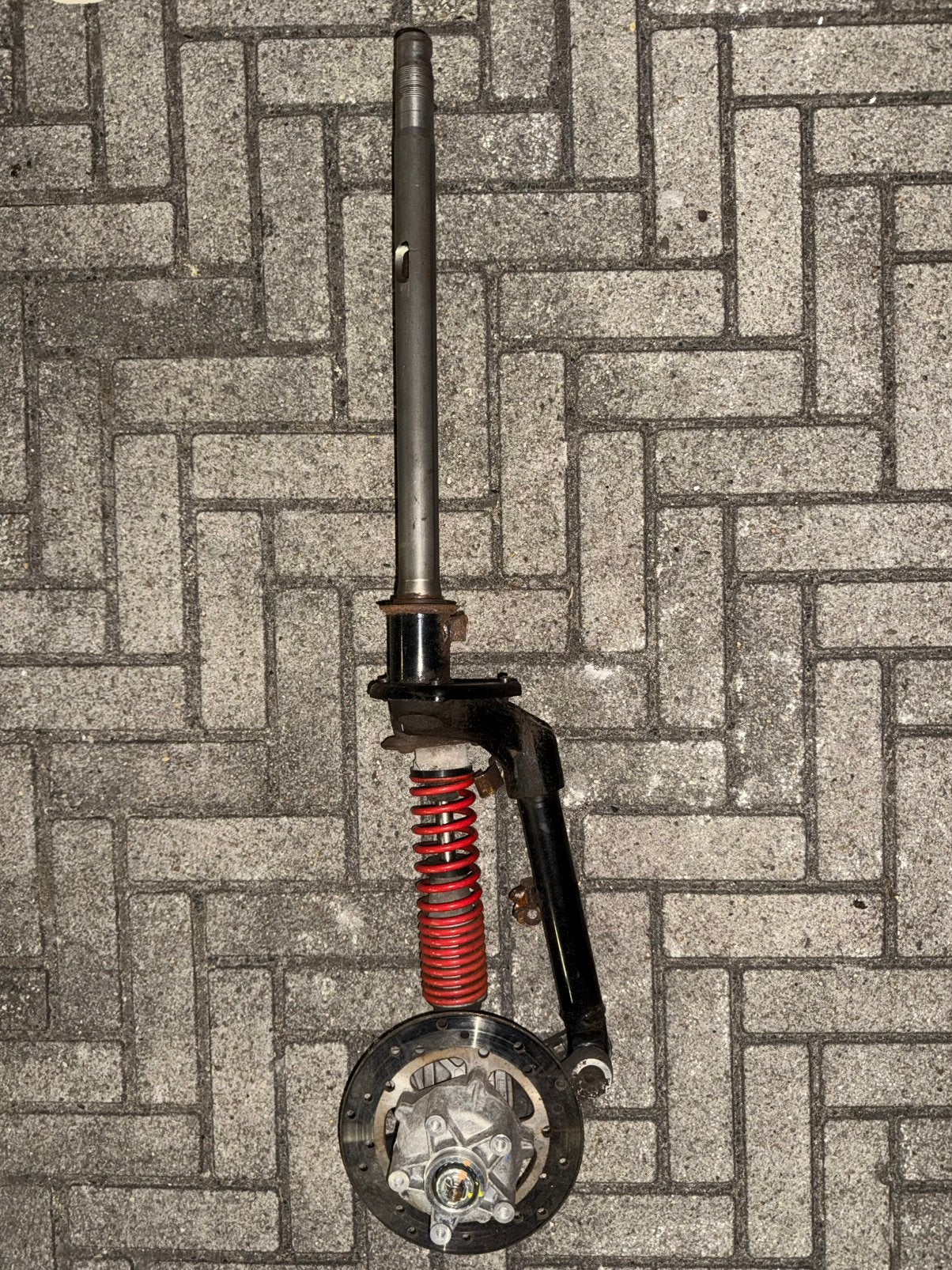 Vespa Primavera / Sprint voorvork Inc Remschijf, Ophalen