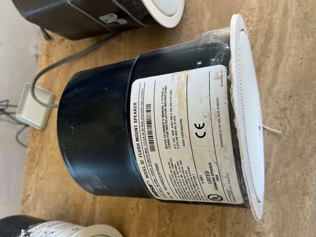 Bose Model 32 Plafond/Inbouw Speaker (100V), Gebruikt, Overige typen, Ophalen of Verzenden, Bose