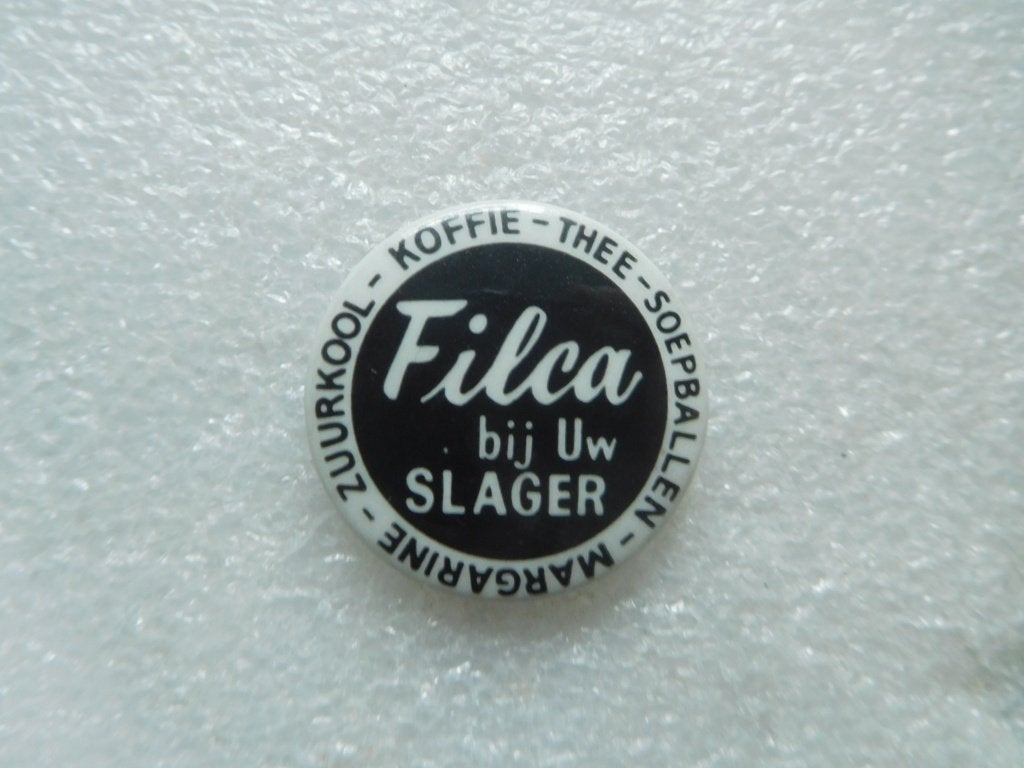 button Filca bij Uw slager ( zwart), Verzenden, Zo goed als nieuw, Overige onderwerpen