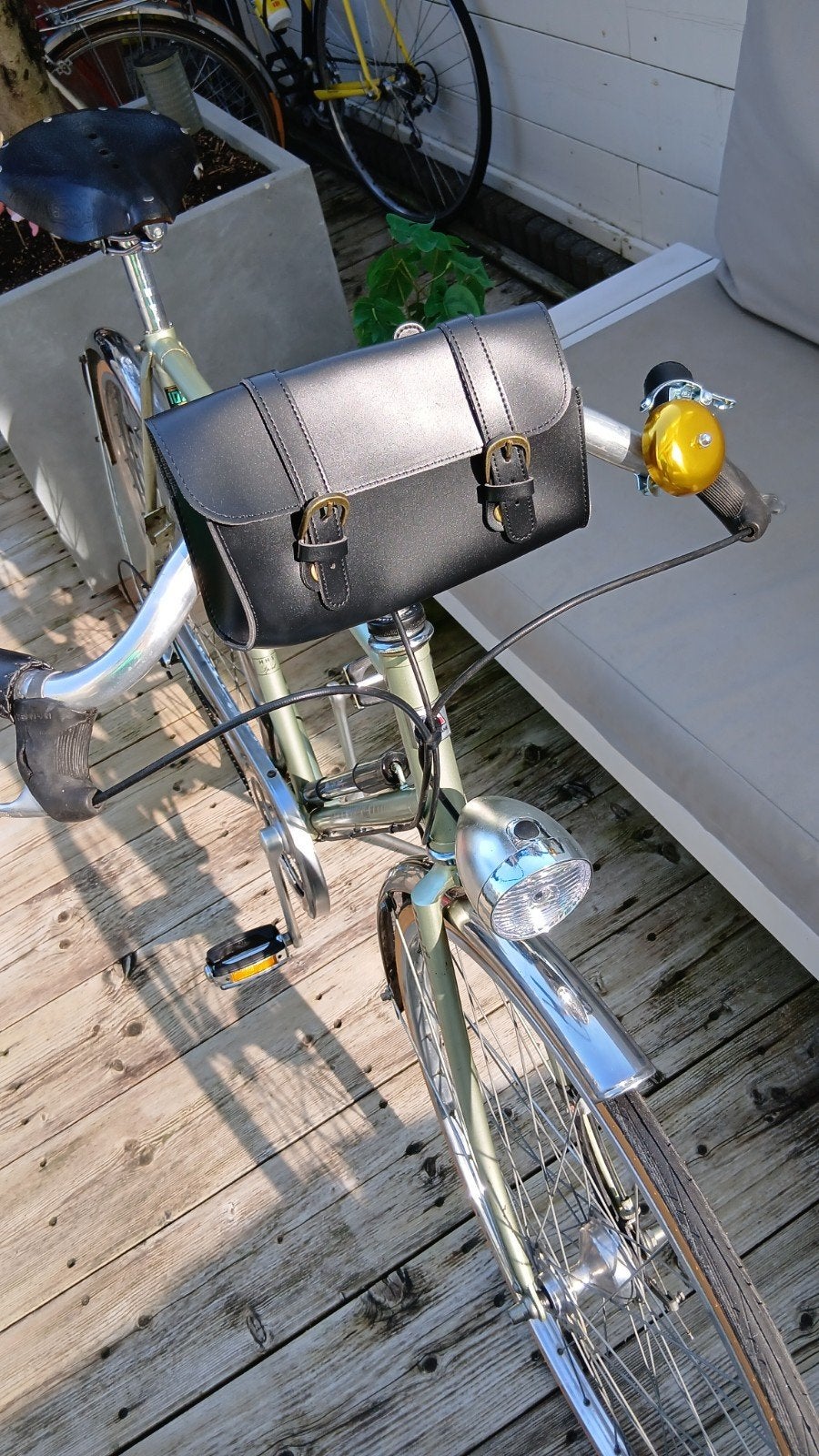 Vintage motobecane fiets met Brooks zadel en versnellingen, Fietsen en Brommers, Velgrem, Versnellingen, Ophalen of Verzenden