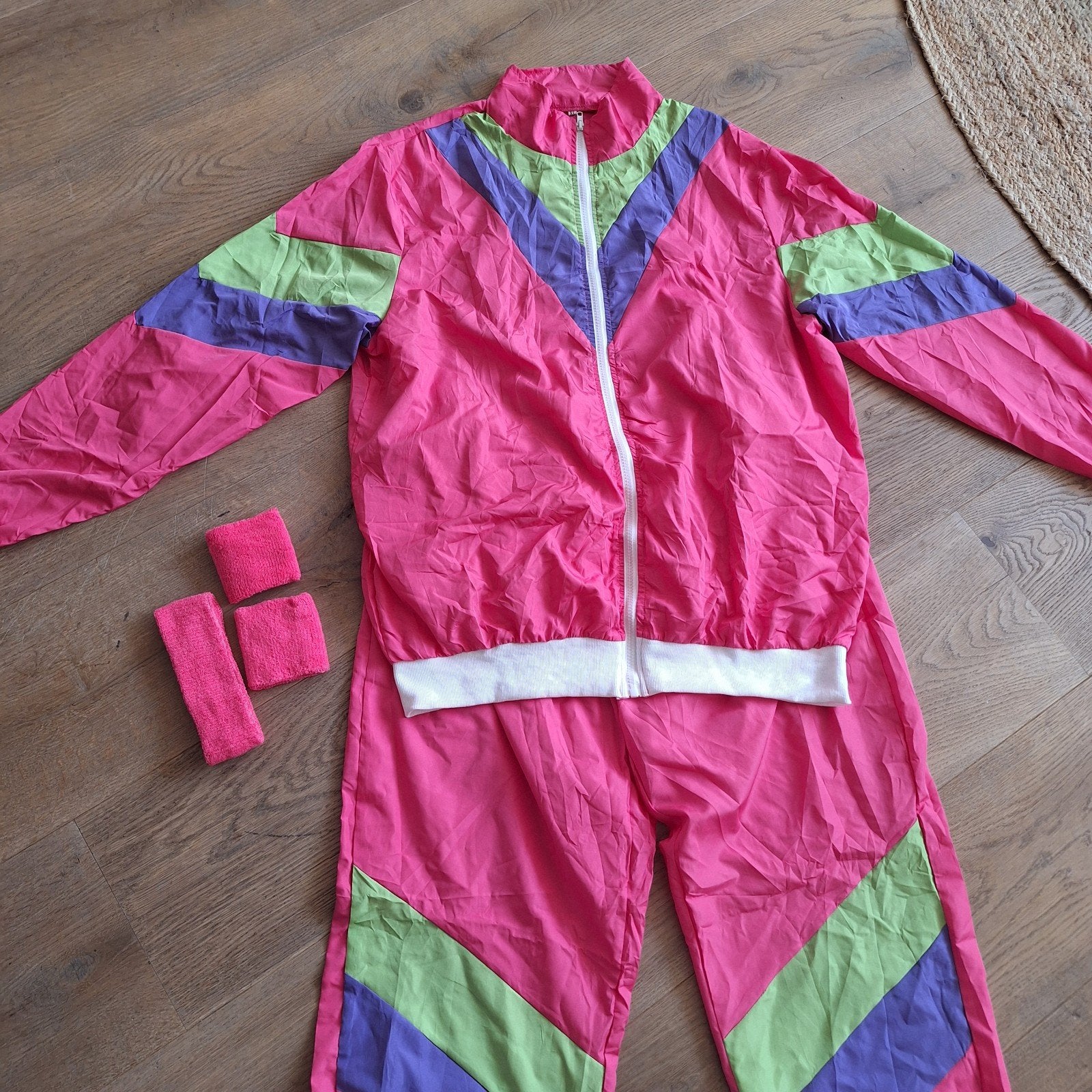 Fout traingspak 80's retro disco festival XL, Ophalen of Verzenden, Nieuw, Maat 56/58 (XL)