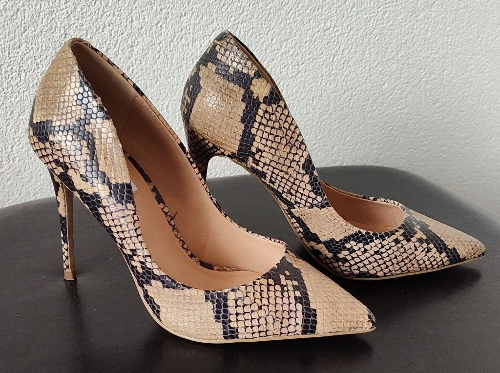 Steve Madden Pumps slangenleer maat 40, Overige kleuren, Steve Madden, Ophalen of Verzenden, Zo goed als nieuw
