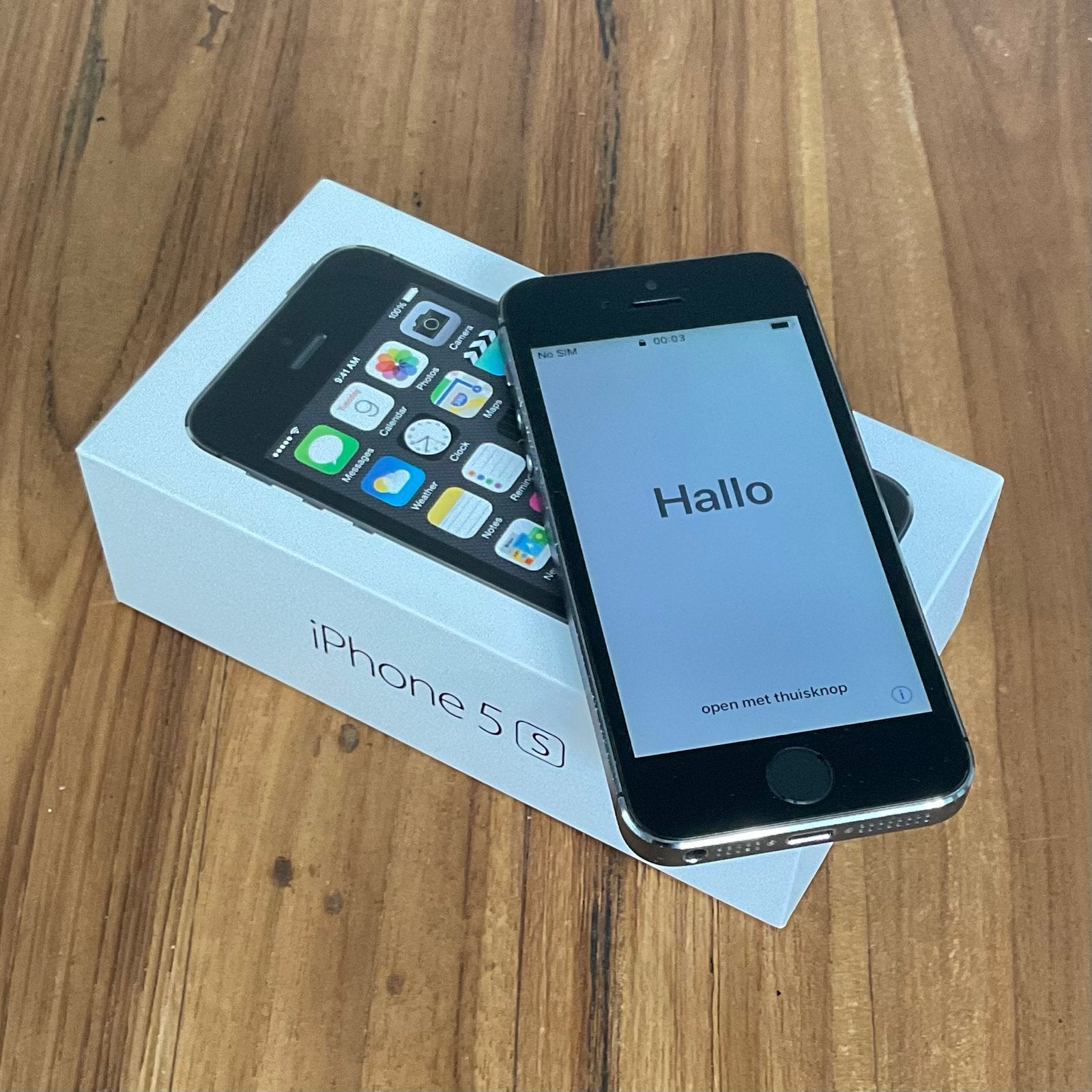 Apple iPhone 5S - Zwart - Met Doos, Telecommunicatie, Mobiele telefoons | Apple iPhone, Ophalen, Gebruikt, Zwart, IPhone 5S