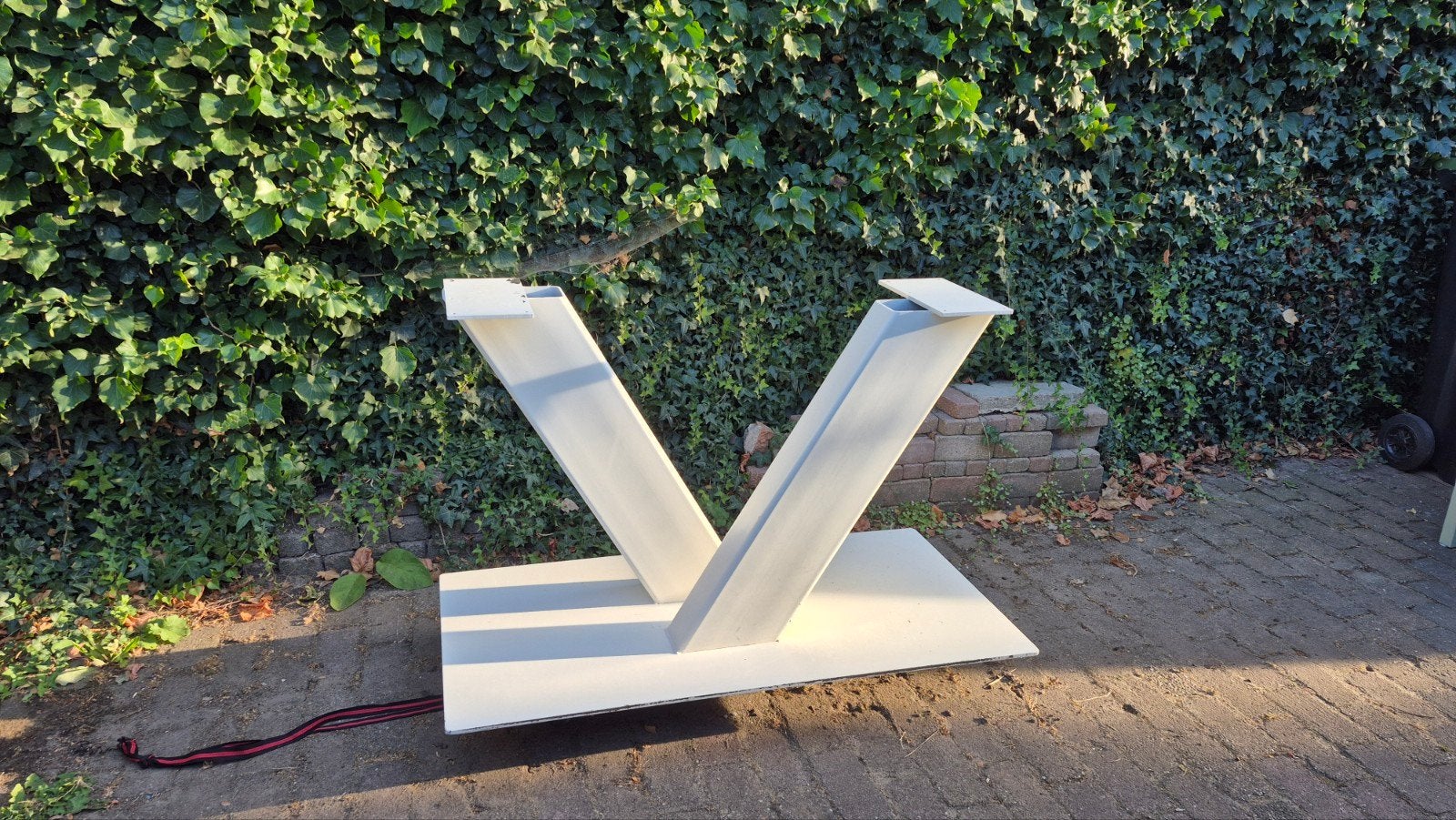 Unieke tafelpoot, geschikt voor tafelblad van 220cm, Ophalen, Tafelpoot, Gebruikt, 100 tot 150 cm