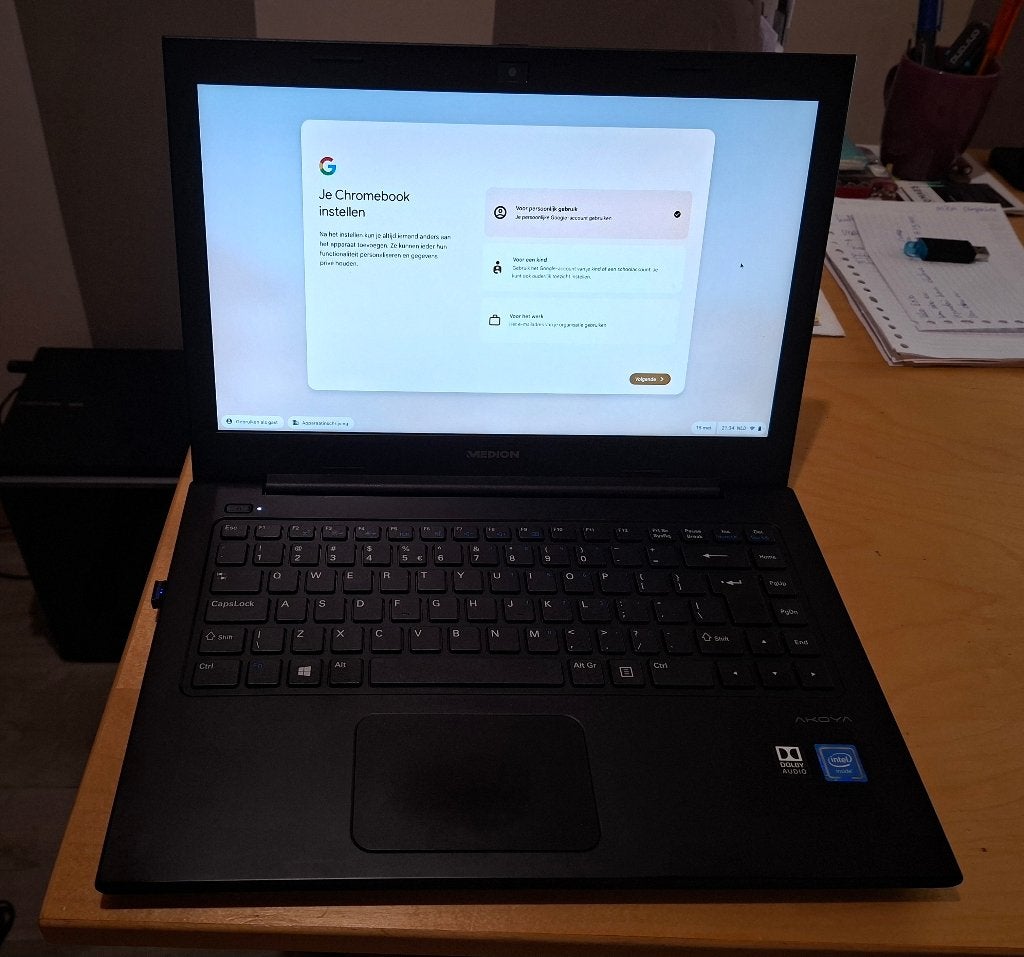 Medion Akoya 14" Laptop met ChromeOS Flex, 14 inch, Medion, Ophalen of Verzenden, 4 GB of minder