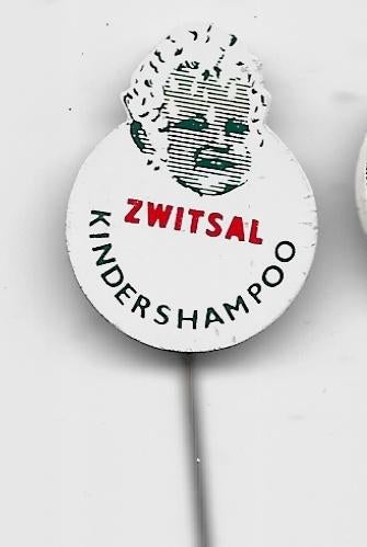 ZWITSAL KINDERCHAMPOO SPELD, Ophalen of Verzenden, Gebruikt, Merk, Speldje of Pin