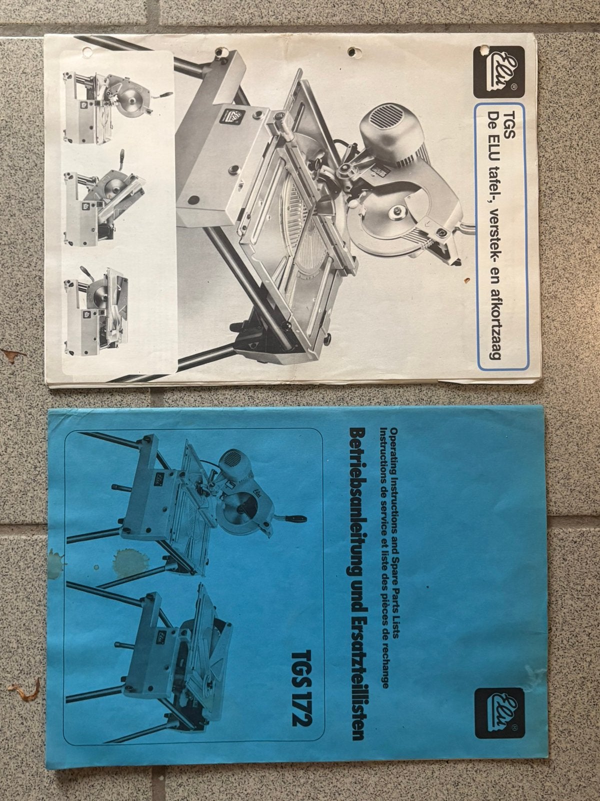 ELU TGS172 mobiele zaag/afkortmachine met verlengblad etc, Doe-het-zelf en Verbouw, Gereedschap | Zaagmachines, Ophalen, 70 mm of meer
