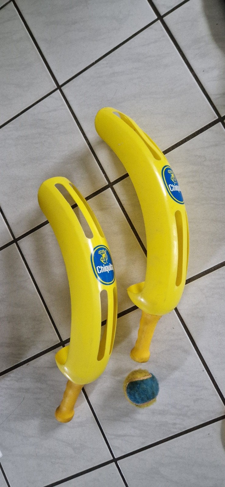 Chiquita Bananen Racketspeelset met Ballen, Ophalen of Verzenden, Zo goed als nieuw, Jongen of Meisje