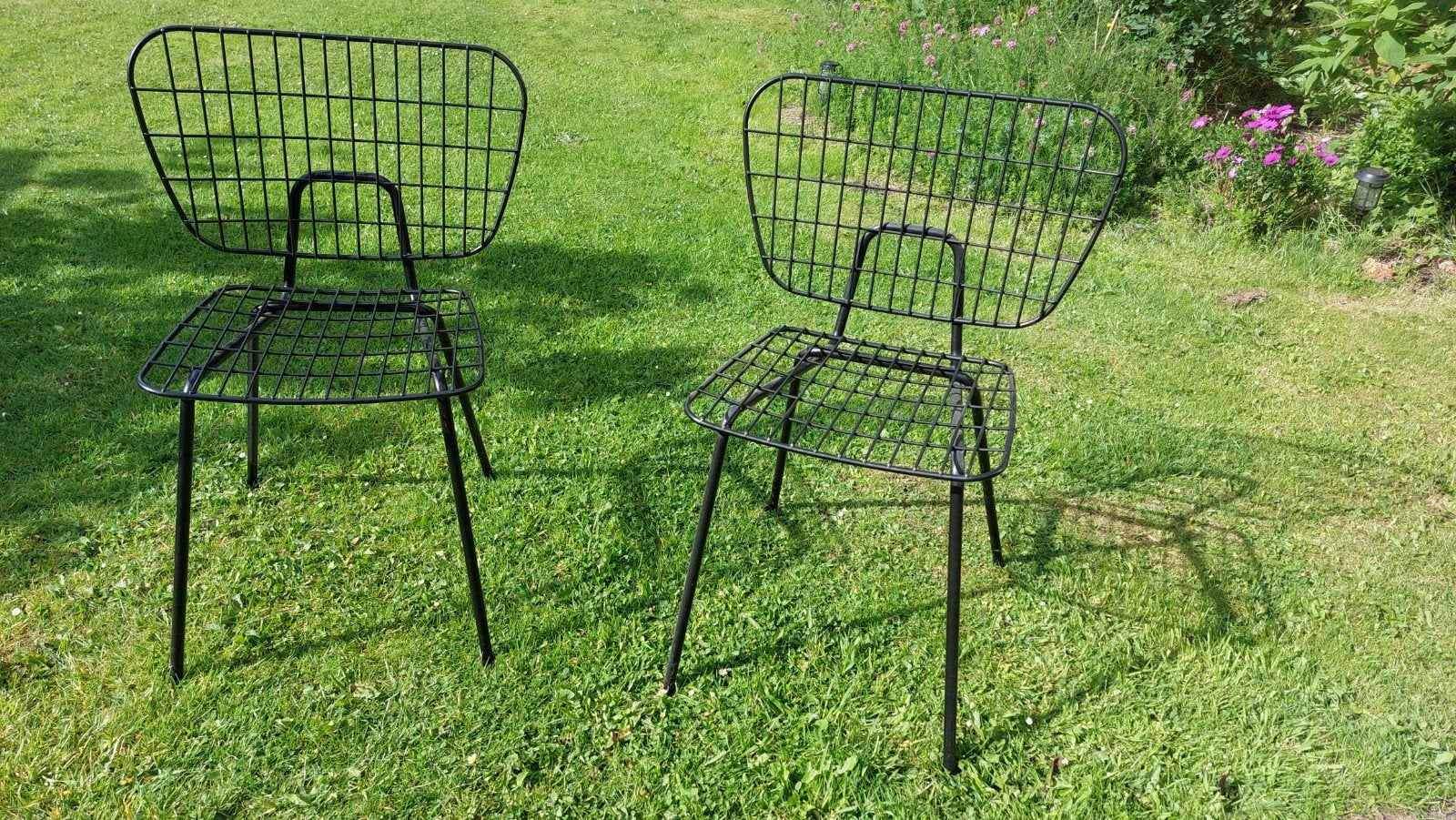 2x Audo Copenhagen WM String dining chair (zgan), Ophalen, Twee, Modern, Scandinavisch, Zwart