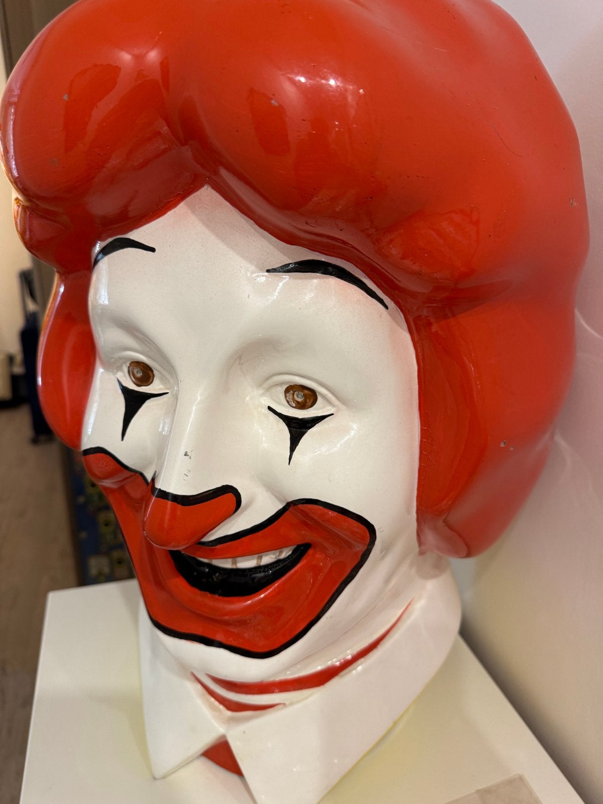 Vintage Ronald McDonald Hoofd Buste - Decoratief Item, Ophalen of Verzenden, Gebruikt
