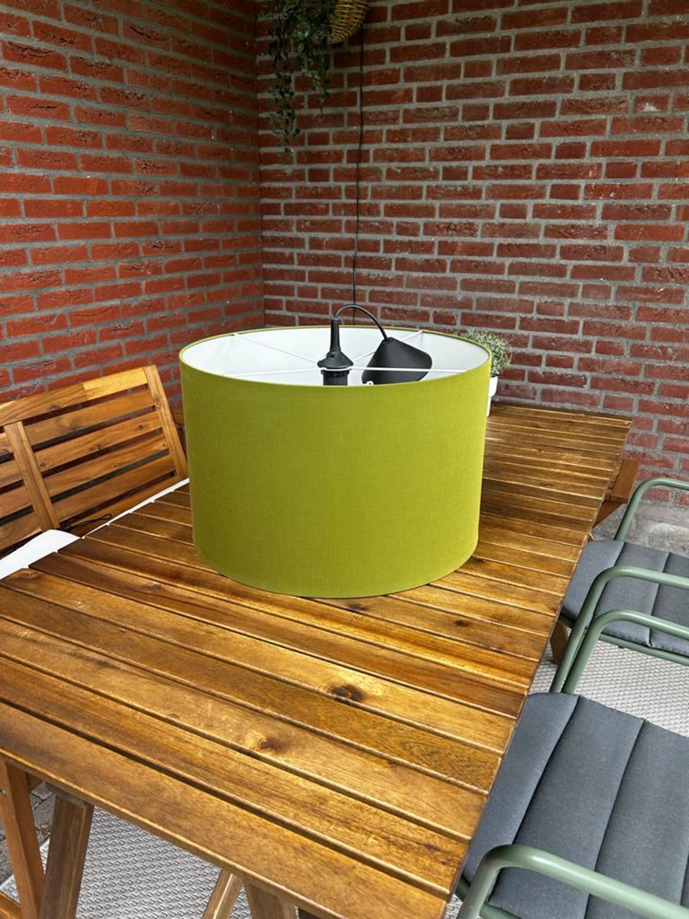 Kloosterman lampenkap - Handgemaakt in Nederland, Huis en Inrichting, Ophalen, 25 tot 50 cm, Rond, Zo goed als nieuw