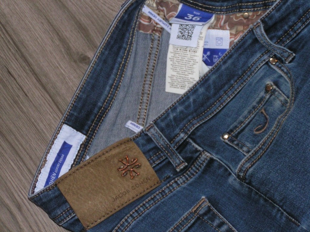 JACOB COHEN spijkerbroek,Mt36,L32 mod,NICK SLIM topstaat, Kleding | Heren, W36 - W38 (confectie 52/54), Blauw, Tweedehands, Ophalen of Verzenden