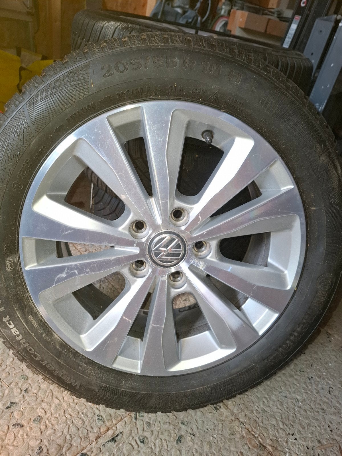 Aluminium  velgen vw 205/55/16, Auto-onderdelen, Banden en Velgen, Velg(en), 16 inch, Zomerbanden, 205 mm