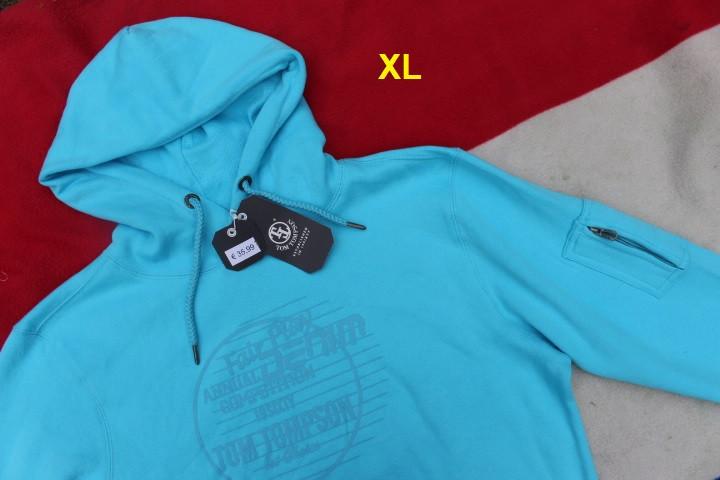 Tom Tompson  heren hoodie print mt XL nieuw met kaartje, Tom tompson, Verzenden, Blauw, Maat 56/58 (XL)