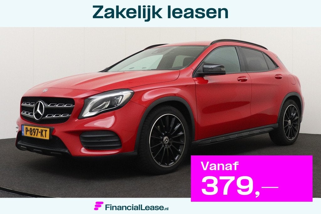 Mercedes-Benz GLA 200 157 PK Aut. AMG Night Leder/Sportstoel, Gebruikt, 715 kg, Bedrijf, 1335 kg