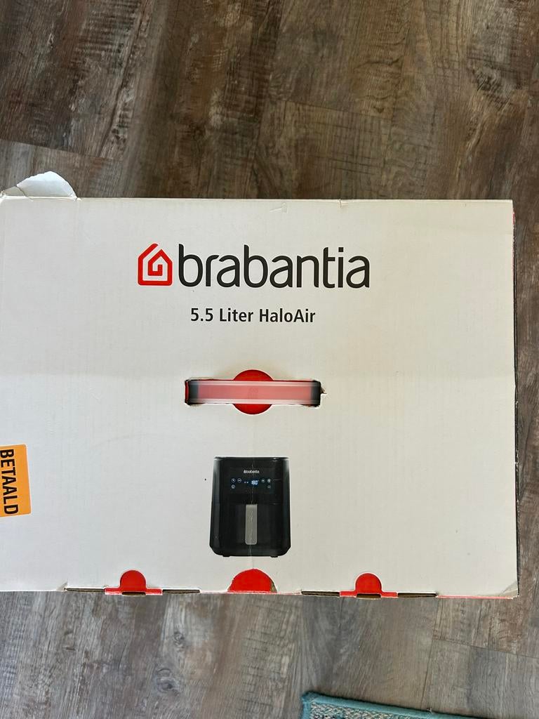 Brabantia 5.5 Liter HaloAir Airfryer - Nieuw in doos, Ophalen of Verzenden, Nieuw, Airfryer, 1500 gram of meer