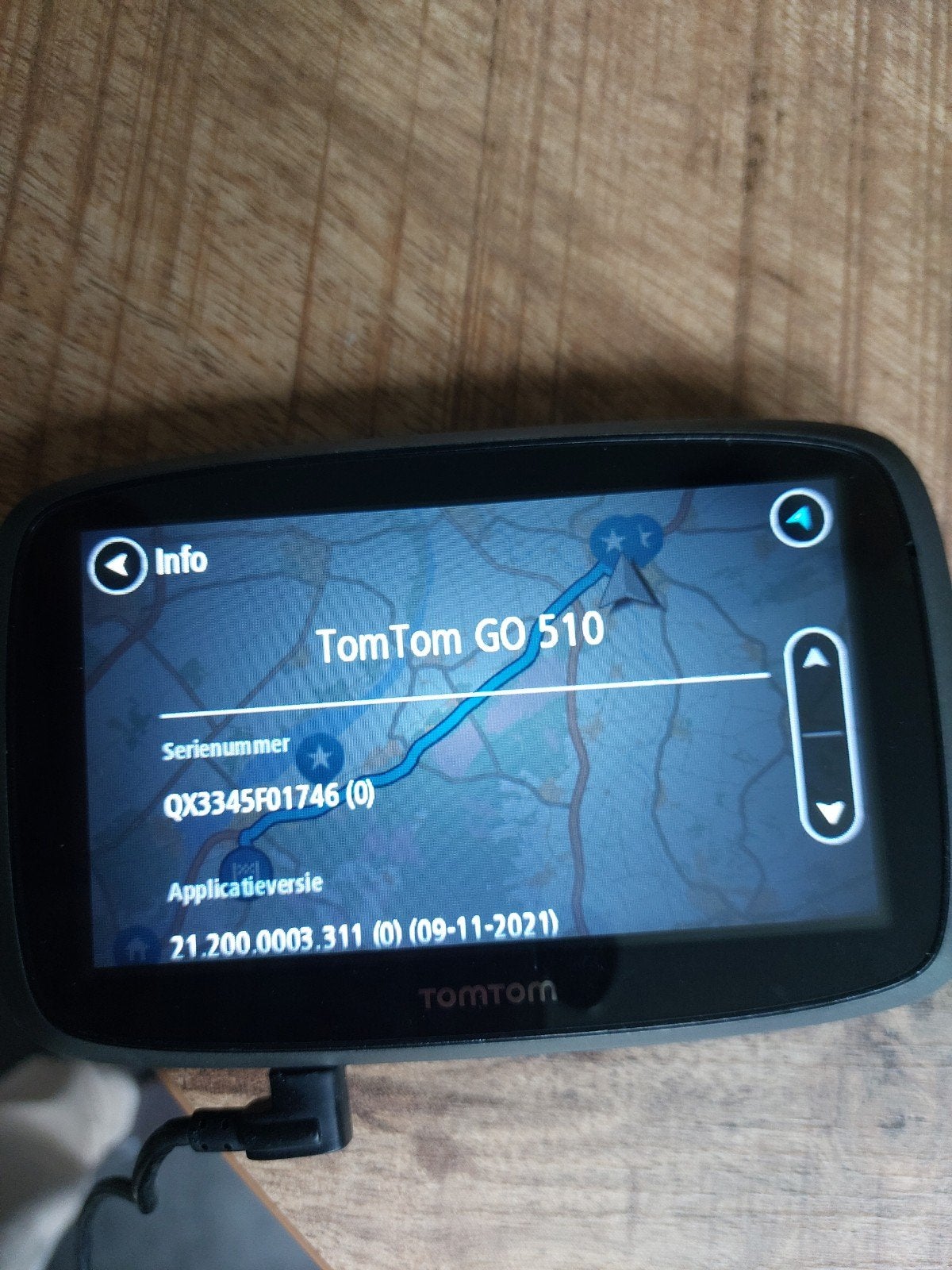 TomTom GO 510 Navigatiesysteem, Auto diversen, Ophalen of Verzenden, Gebruikt
