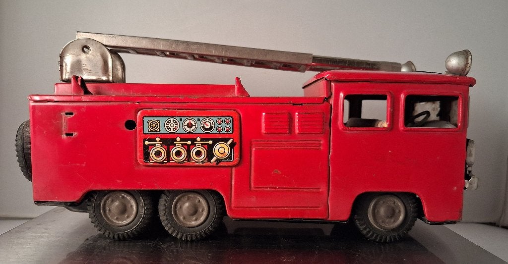 Bandai auto Blik Japan Fire Engine 540 brandweerauto, Antiek en Kunst, Ophalen of Verzenden