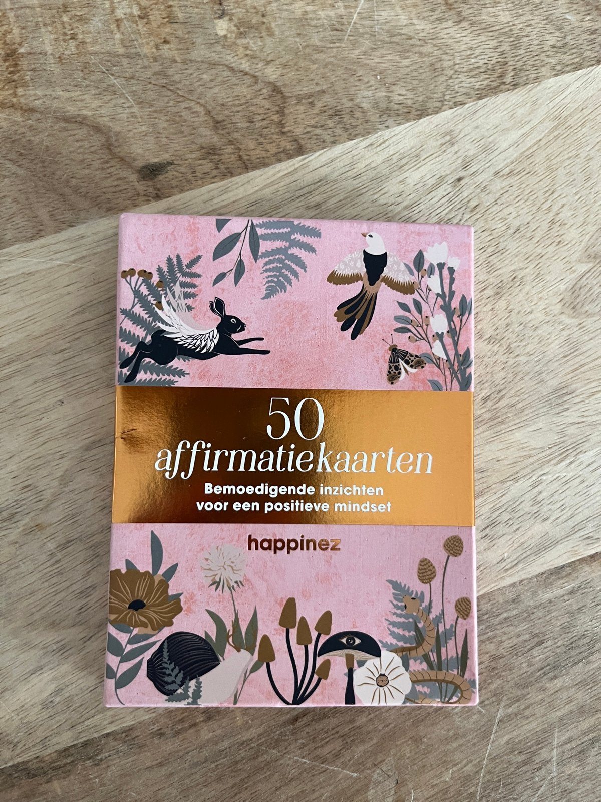 50 Affirmatiekaarten Happinez - Positieve Mindset, Een of twee spelers, Ophalen of Verzenden, Nieuw