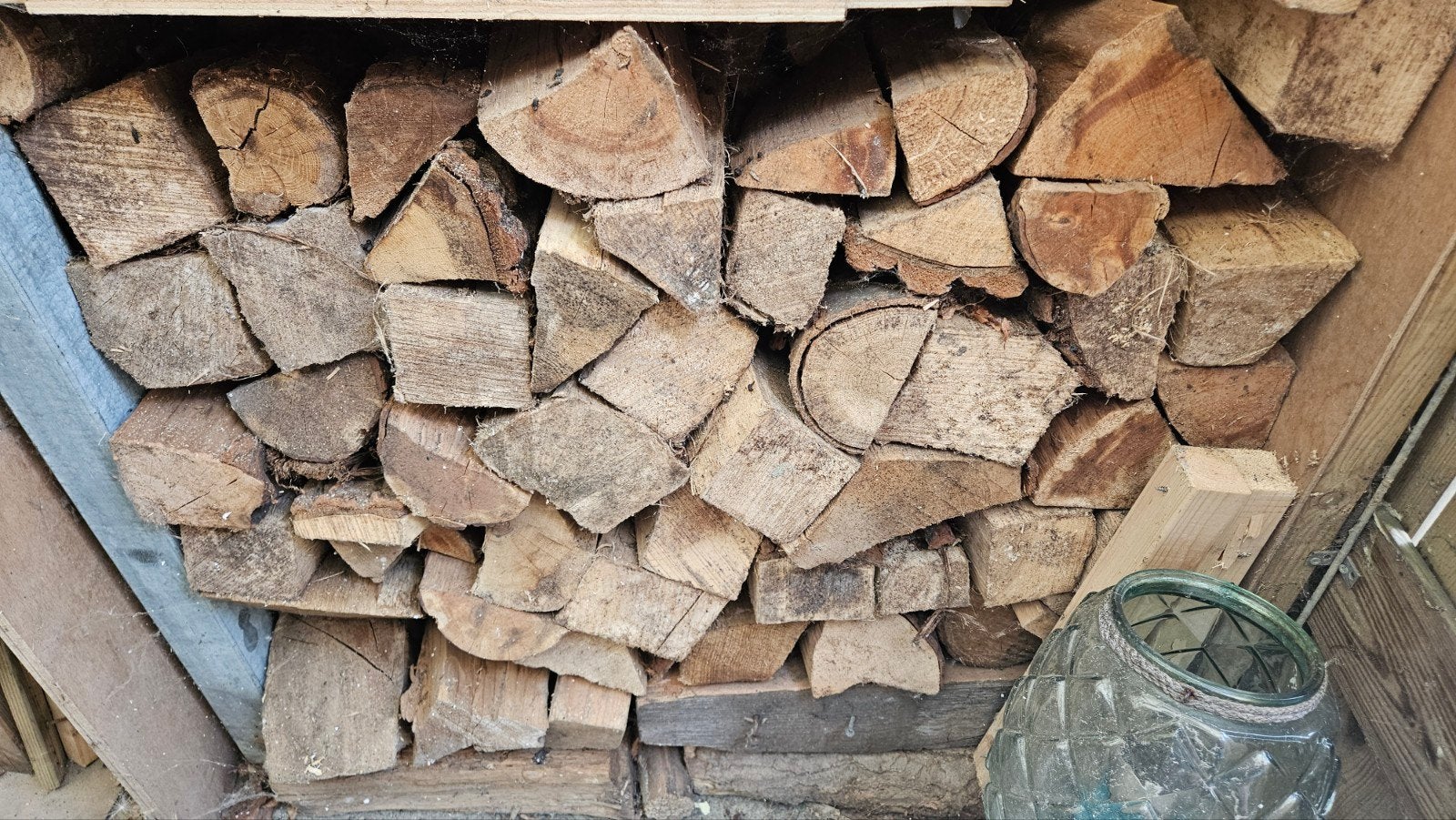 half kuubje beuk en eik haardhout, Minder dan 3 m³, Ophalen