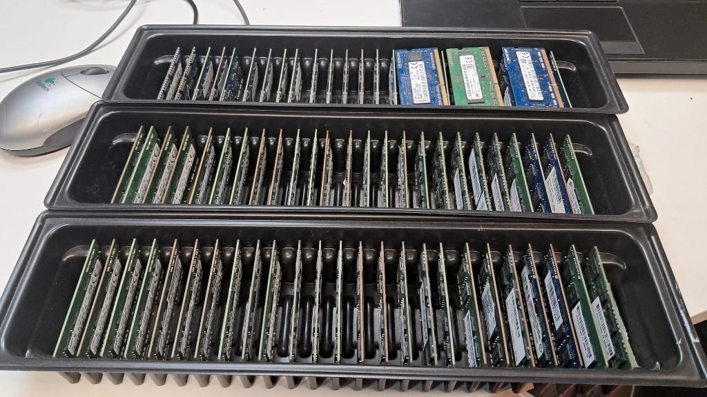 4GB DDR3L SO-DIMM Laptop Ram Geheugen 75 stuks, Gebruikt, DDR3, Ophalen of Verzenden, 1600Mhz