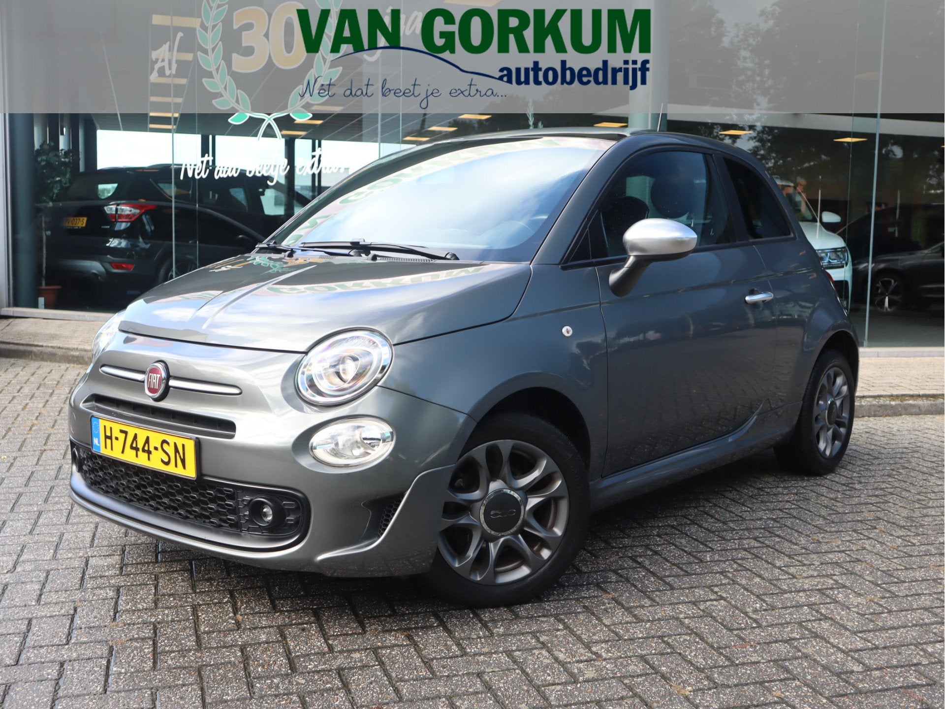 Fiat 500 1.2 Rockstar Panodak, navi, cruise, airco, Auto's, Fiat, Voorwielaandrijving, Gebruikt, 4 cilinders, 4 stoelen