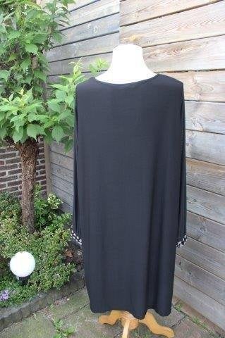 Jurk zwart X-Two mt 48 transparante mouwen Vaste prijs OPRUI, X-Two, Zwart, Maat 46/48 (XL) of groter, Ophalen of Verzenden