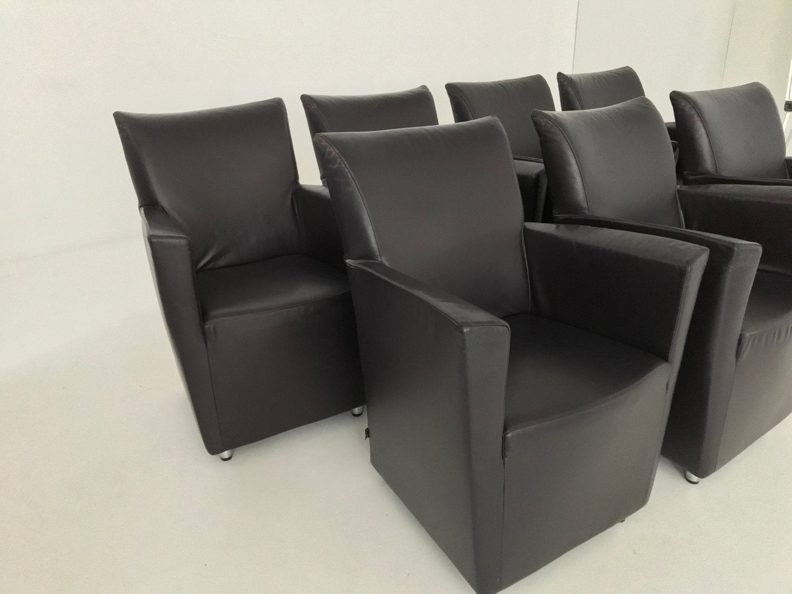 6 Montis Leren Fauteuils - Comfortabel en Stijlvol, Gebruikt, Minder dan 75 cm, Leer, Ophalen of Verzenden