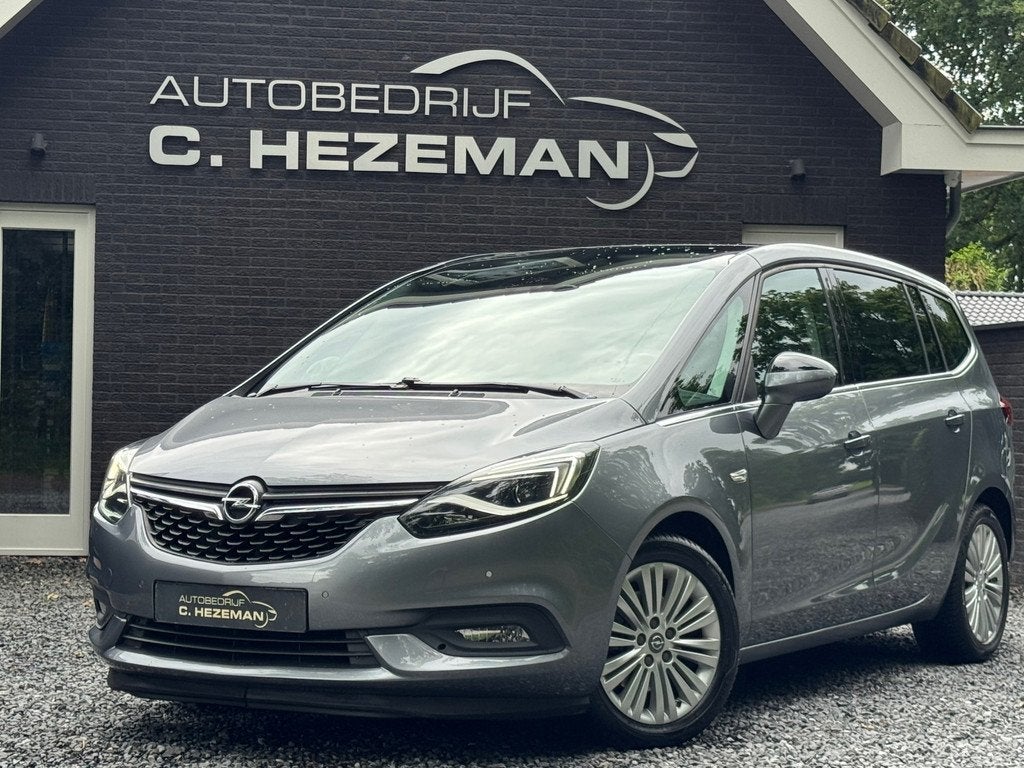 Opel Zafira 1.4 Turbo Business Executive 7p. PANORAMADAK 1E, Voorwielaandrijving, Gebruikt, Zwart, 4 cilinders