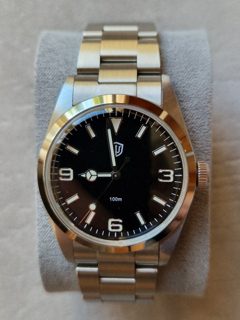 Watchdives WD1016 v3 nieuwstaat 37 mm saffierglas, Overige merken, Staal, Staal, Polshorloge