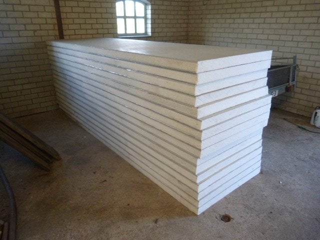 Isolatie platen E.P.S.  8 cm dik.  € 3.50 m2, Ophalen, 4 tot 8 cm, Vloerisolatie, Zo goed als nieuw