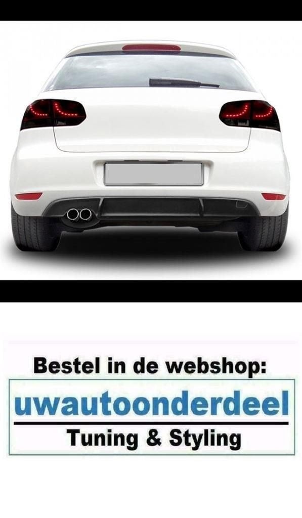 Bumper Diffuser GTD Look Dubbele uitlaat Geschikt Voor Vw Go