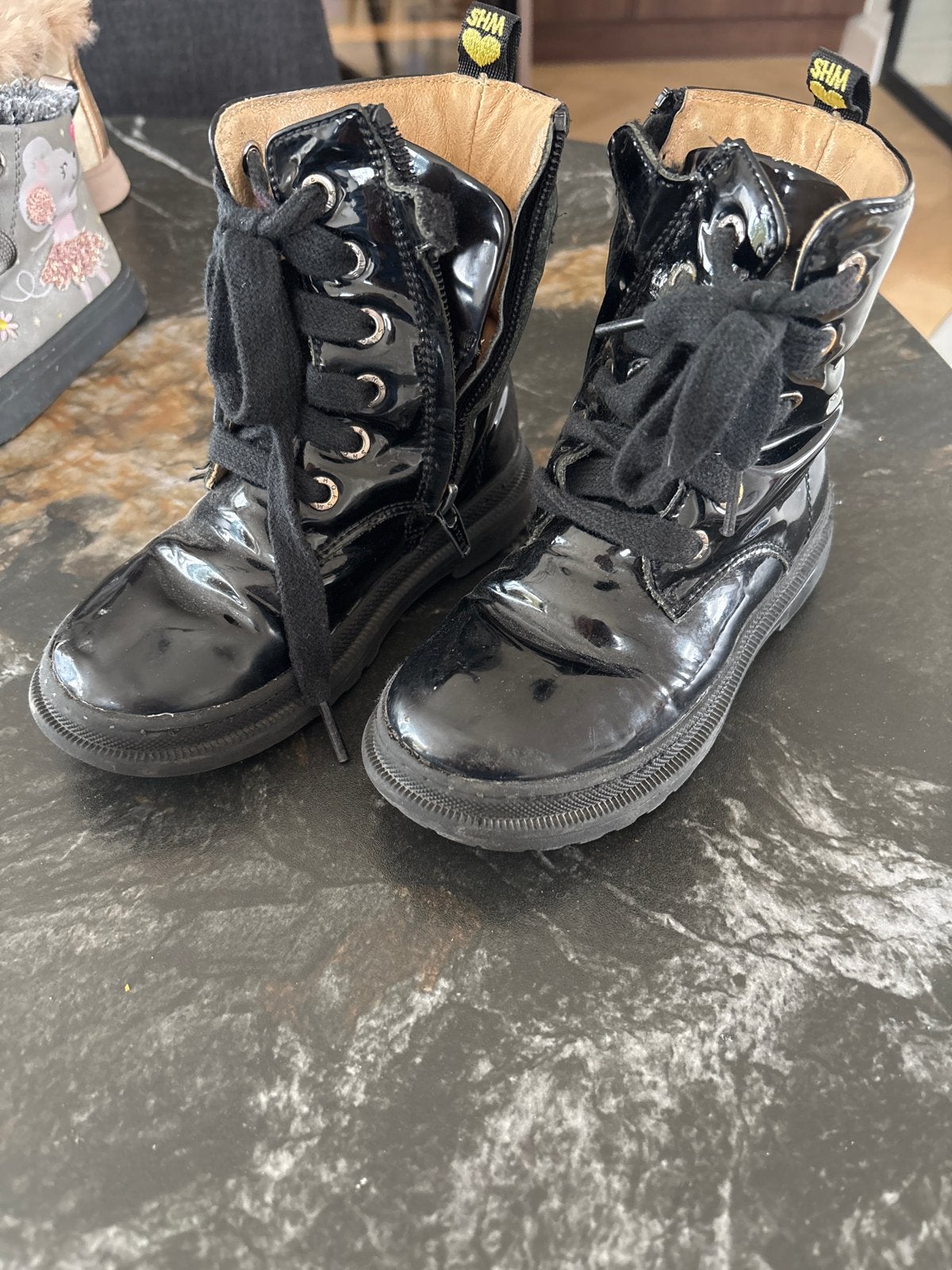 Shoesme laarzen maat 26, zwart lak, goede staat, Ophalen of Verzenden, Gebruikt, Laarzen