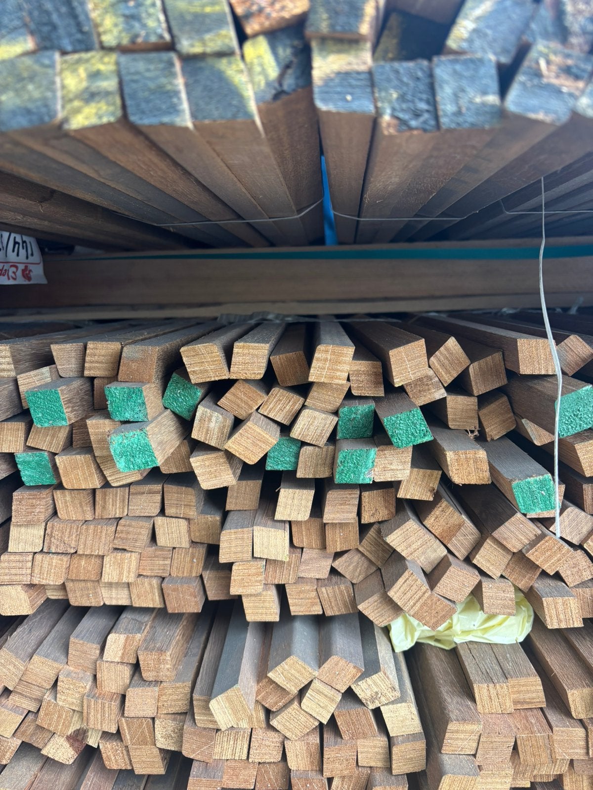 Hardhouten glaslatten 19x21mm   / 12 x 20mm, Ophalen, Minder dan 25 mm, Nieuw, Plank