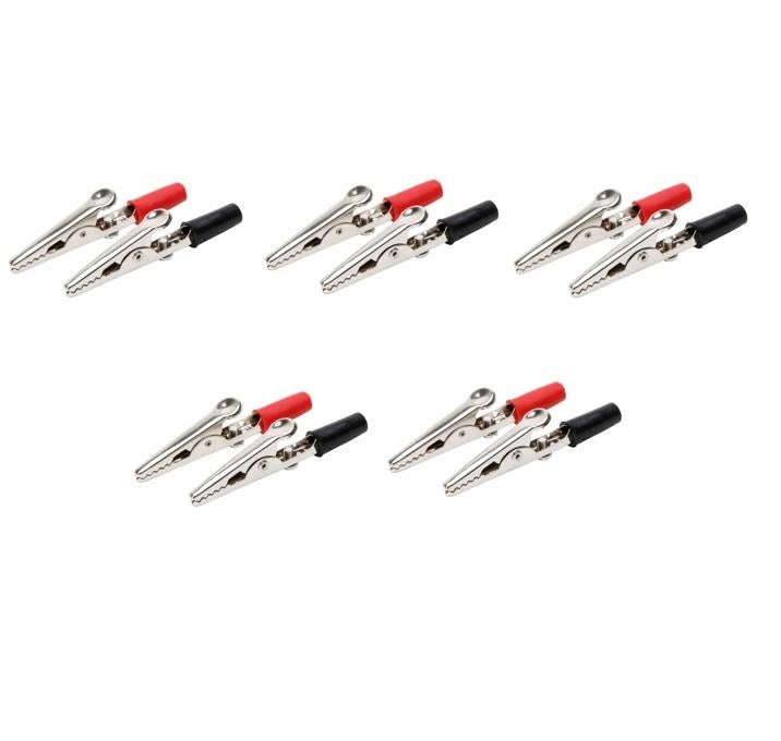 10 Stuks Geïsoleerde Krokodil Kabel Klem Clip Opladen - 52mm, Ophalen of Verzenden, Nieuw
