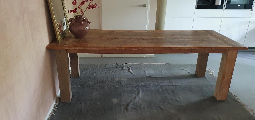 Eettafel, Huis en Inrichting, Tafels | Eettafels, Ophalen, Gebruikt, 200 cm of meer, 50 tot 100 cm