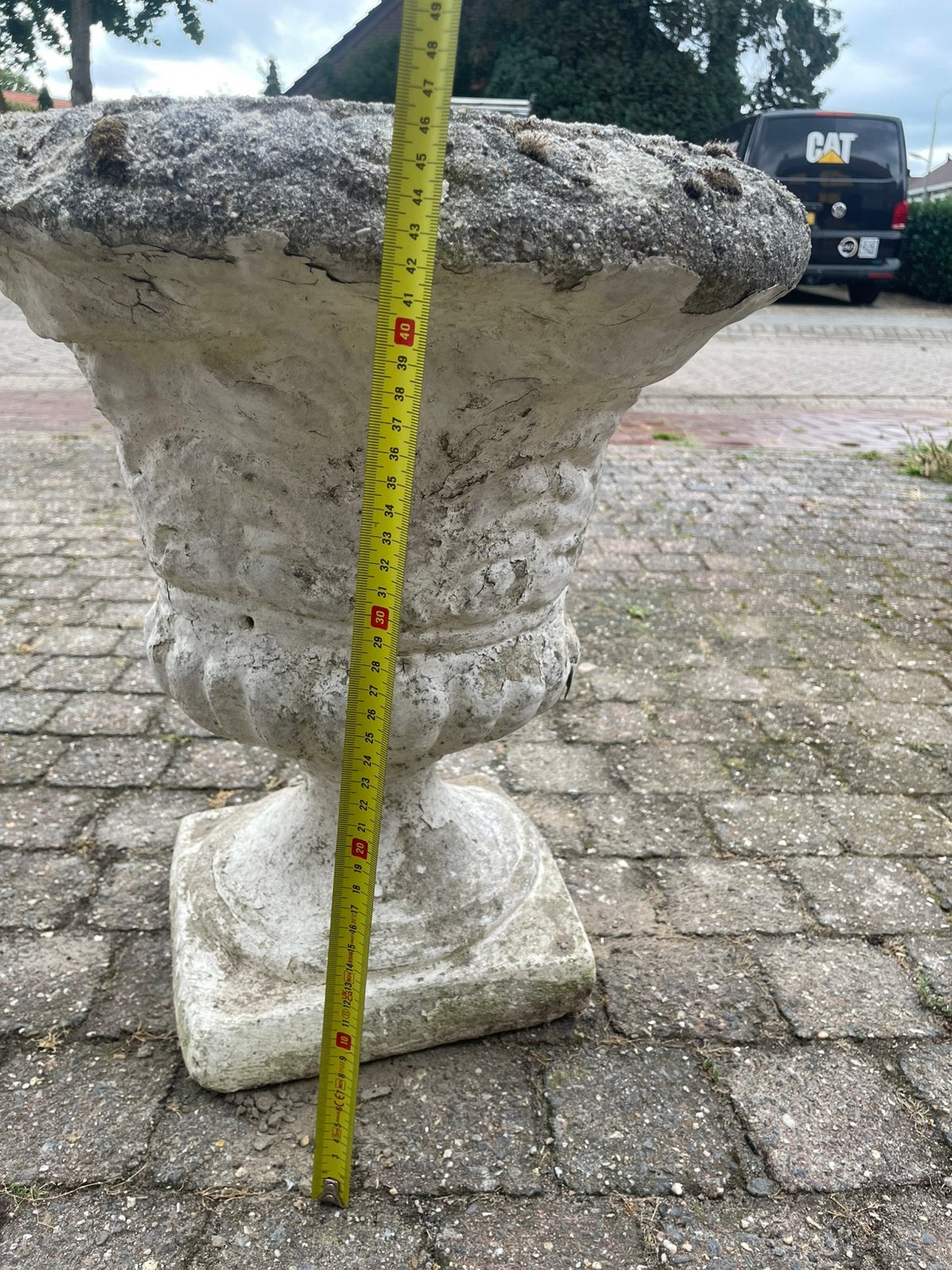 Pot voor planten, Tuin en Terras, Ophalen, Gebruikt, Beton, Overige typen