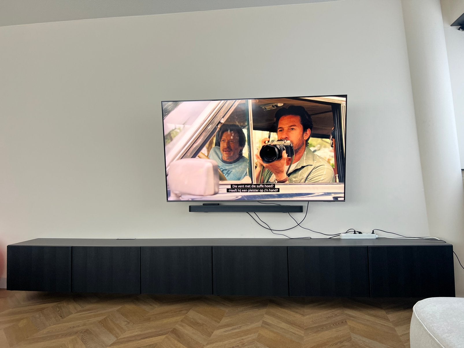 Ikea besta tv meubel 2X (stuks) zwartbruin met zwarte deuren, Ophalen, Zo goed als nieuw, 25 tot 50 cm, Minder dan 100 cm